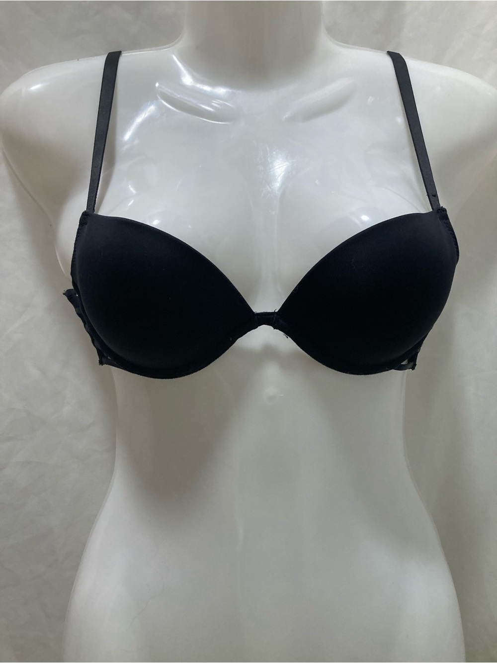 La Senza Black Push-Up Bra 34B Strappy Sides